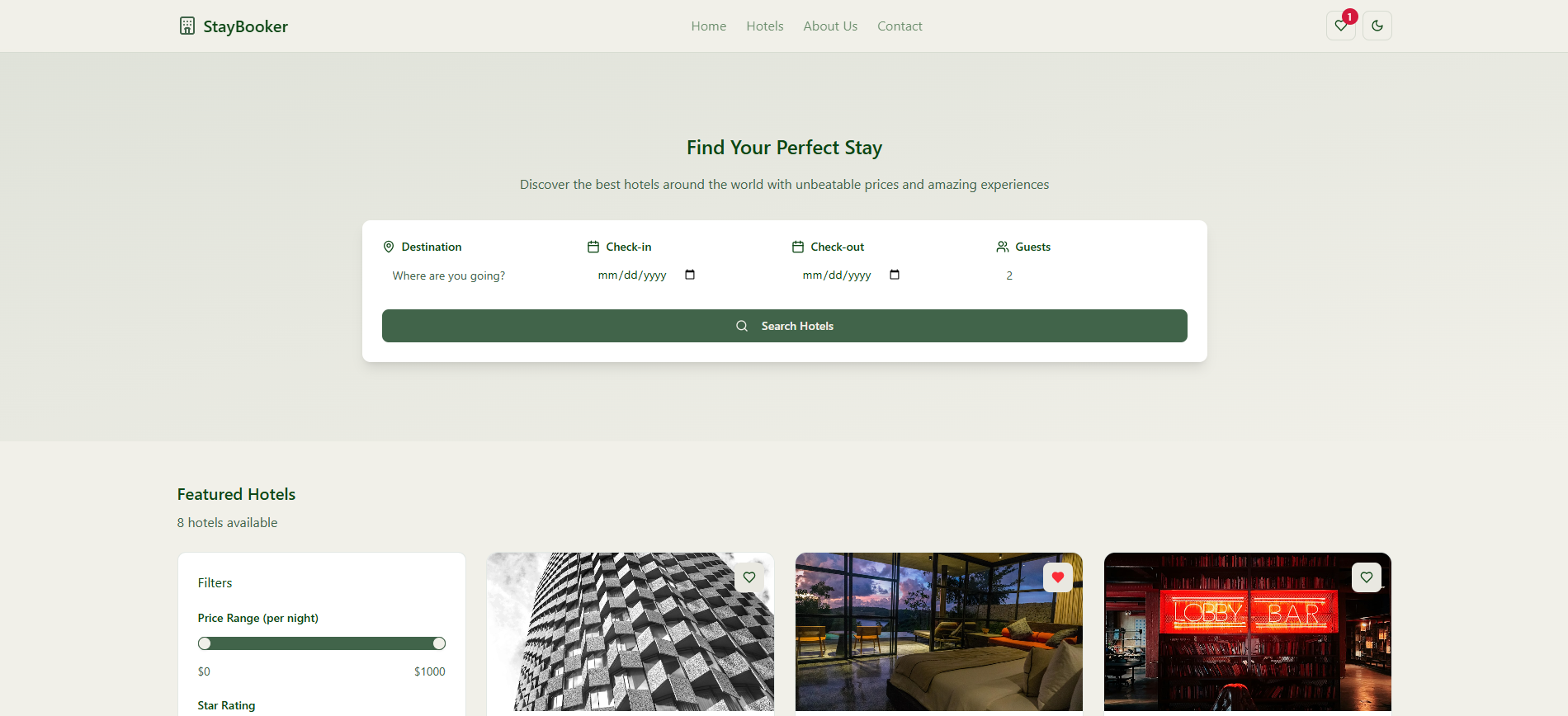 Hotel Booking Website